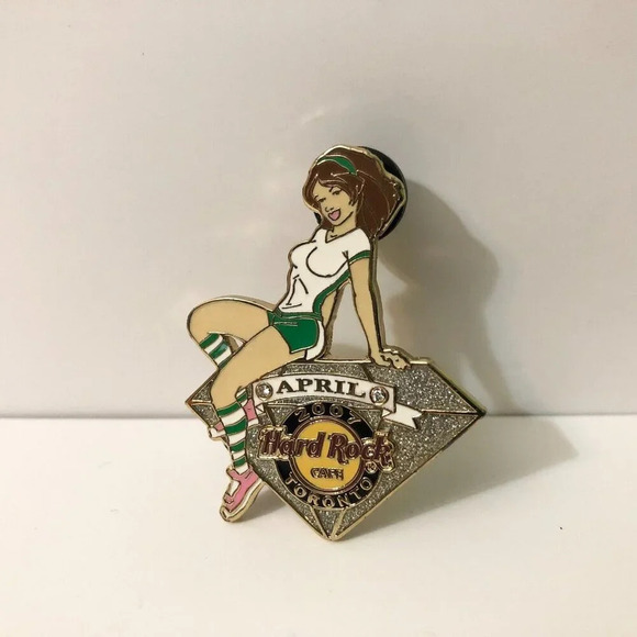 2007 Hard Rock Cafe Toronto Birthstone Girl Series Pin April Limited Edition - Picture 2 of 12